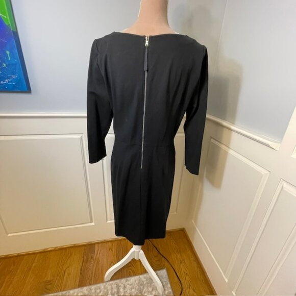 Spanx The Perfect A-line 3/4 Sleeve Shift Dress Pockets Black Style 20382R XL - Picture 8 of 12